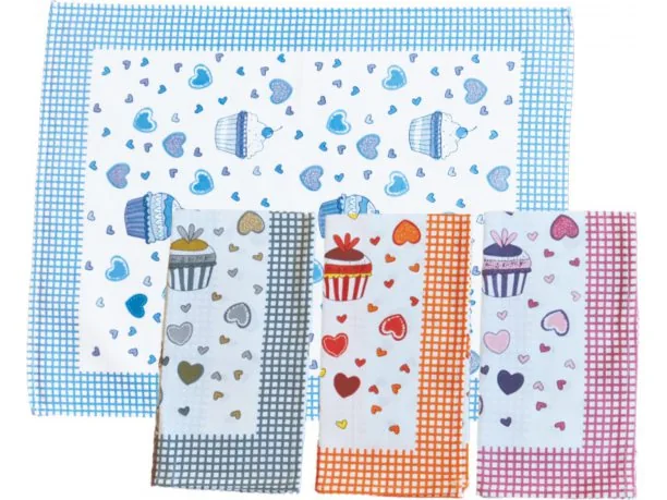 Ściereczka kuchenna 55 x 66 Muffinka różowa