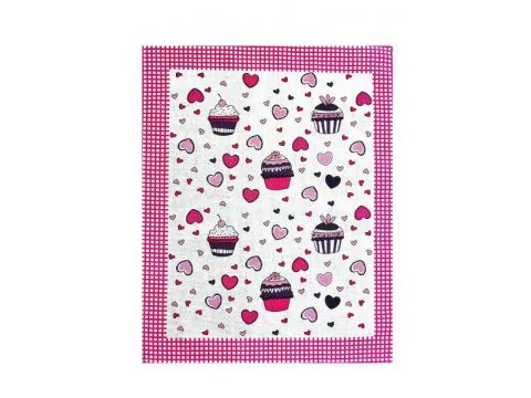 Ściereczka kuchenna 55 x 66 Muffinka różowa