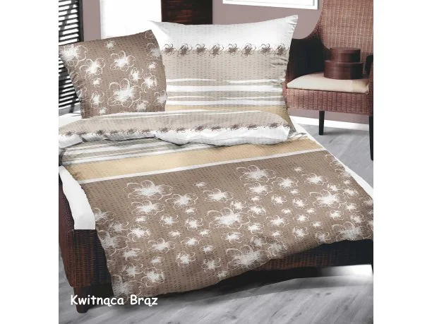 Pościel kora Bielbaw 160x200 Kwitnąca Brąz Greno