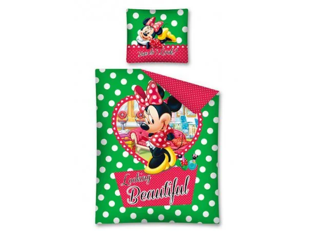 Komplet pościeli dziecięcej Mickey Mouse / Myszka Minnie 160x200 STC 12 A
