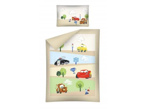 Komplet pościeli dziecięcej Cars / Auta 100x135 cars 18 A do łóżeczka