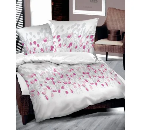 Pościel z bawełny Malowana 140x200 Bielbaw Tulipany