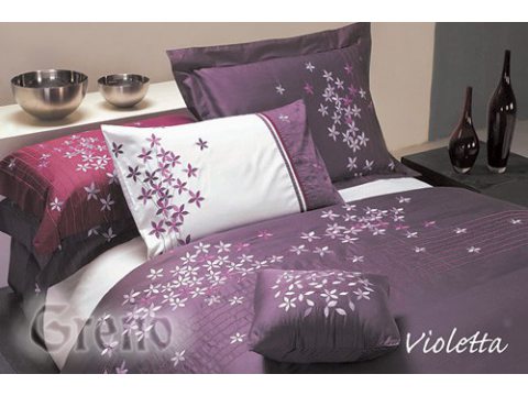 Komplet pościeli  haftowanej Violetta 160x200   Greno - na prezent Komplet pościeli  haftowanej Violetta 160x200   Greno - na prezent