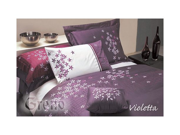 Komplet pościeli  haftowanej Violetta 160x200   Greno - na prezent