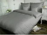 Jednobarwna pościel satynowa - popielata - Carmen 140x200 Popiel 024