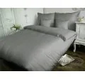 Jednobarwna pościel satynowa - popielata - Carmen 160x200 Popiel 024