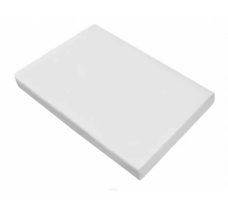 Prześcieradło satynowe 220x210 - Biały - Greno bez gumki