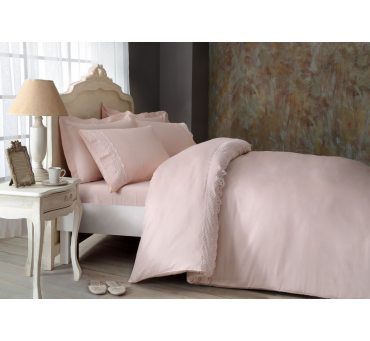 Ekskluzywna pościel satynowa z koronką - Olivia Pink - 200x220 - Tivolyo Ekskluzywna pościel satynowa z koronką - Olivia Pink - 200x220 - Tivolyo