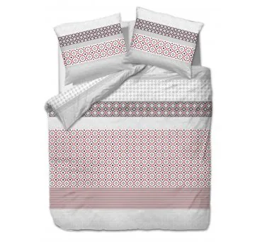 Pościel satynowa - Kolorowe paski, kółka - 180x200 - 1451/1 Satynlove