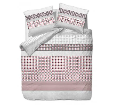 Pościel satynowa - Kolorowe paski, kółka - 180x200 - 1451/1 Satynlove