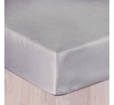Prześcieradło satynowe z gumką - 140x200 popielate 024