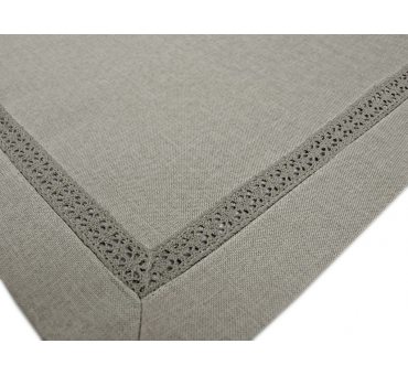 Dekoracyjna serwetka z koronką - Popielata - 30x30 cm 264 P Dekoracyjna serwetka z koronką - Popielata - 30x30 cm 264 P