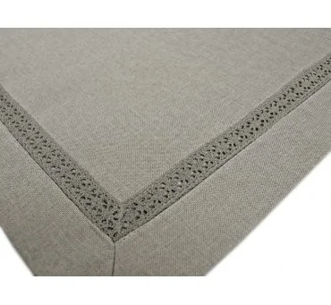 Serwetka popielata z koronką 30x30 szara kwadratowa dekoracyjna