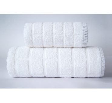 Ręcznik Brick - Biały - 70x140 - Greno Ręcznik Brick - Biały - 70x140 - Greno