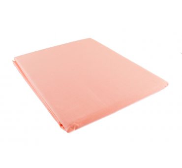 Prześcieradło bawełniane Słodkie Sny  160x215 -  Łosoś  -  bez gumki z bawełny