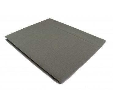 Prześcieradło bawełniane Słodkie Sny  160x215 - Ciemny Popiel - bez gumki z bawełny