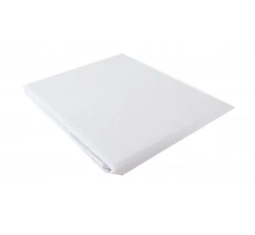 Prześcieradło bawełniane Słodkie Sny 220x200 Białe bez gumki z bawełny