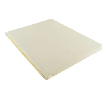 Prześcieradło bawełniane Słodkie Sny 220x200 - Kremowe - bez gumki z bawełny