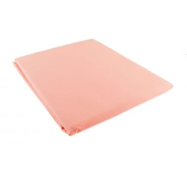 Prześcieradło bawełniane Słodkie Sny 220x200 - Łosoś - bez gumki z bawełny