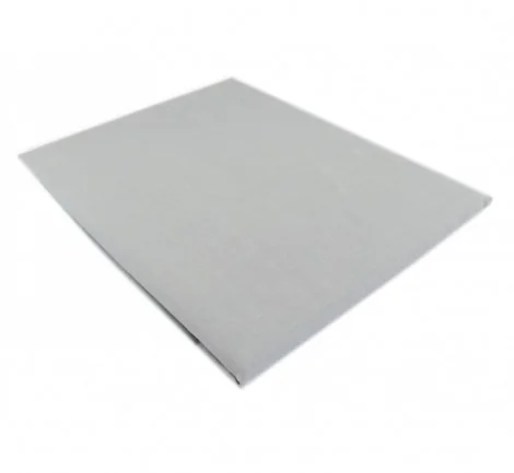 Prześcieradło bawełniane Słodkie Sny 220x200 - Popiel - bez gumki z bawełny