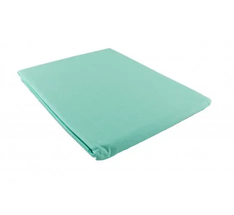 Prześcieradło bawełniane Słodkie Sny 160x215 - Miętowe - bez gumki z bawełny
