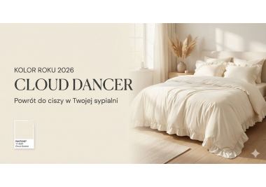 Kolor Roku 2026: Cloud Dancer – Powrót do Ciszy w Twojej Sypialni
