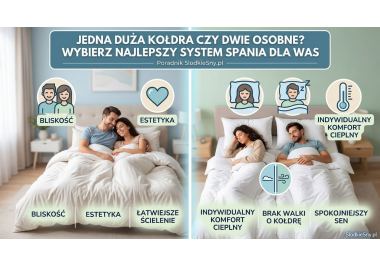 Jedna duża kołdra czy dwie osobne? Co wybrać do sypialni?